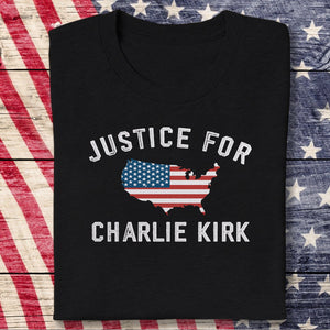 Justice For Charlie Kirk Dark Shirt LM32 65463