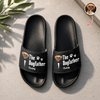 Custom Photo The Dog Father Funny Dog Dad Gift Slide Sandals - Gift For Dog Dad, Dog Lovers HO82 902594