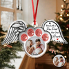 Custom Photo Paw In Heaven Dog Cat Memorial Acrylic Ornament Christmas HO82 894724