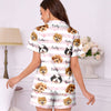 Custom Pet Photo Christmas Short Pajamas for Pet Lovers LM32 669865