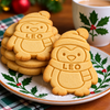 Custom Name Christmas Penguin Shaped Cookie Stamp CH07 181094