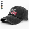 250 Years Of Freedom America 1776 - 2026 Vintage Washed Denim Baseball Cap CH07 910722