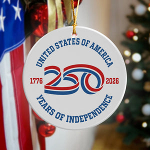 USA 250 Years Of Independence Ornament CH07 896772