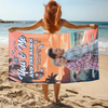 Custom Photo I Love You To The Beach And Back Personalized Beach Towel CH07 895804