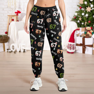 Custom Name Gen A Six Seven - 67 Meme Personalized Sweatpants Christmas Gift HA75 898542