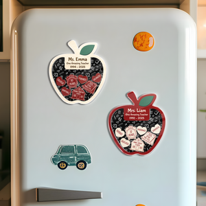 Personalized Teacher Retirement Acrylic Apple Shaking Magnet Gift From Student HO82 894266