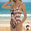 Custom Face One-Piece Swimsuit Beachwear Gift LM32 669497