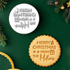 Personalized Name Merry Christmas From Cookie Stamp, Holiday Baker Gift HO82 904110