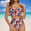 Custom Photo American Flag Bikini Swimsuit Gift for Women LM32 899877