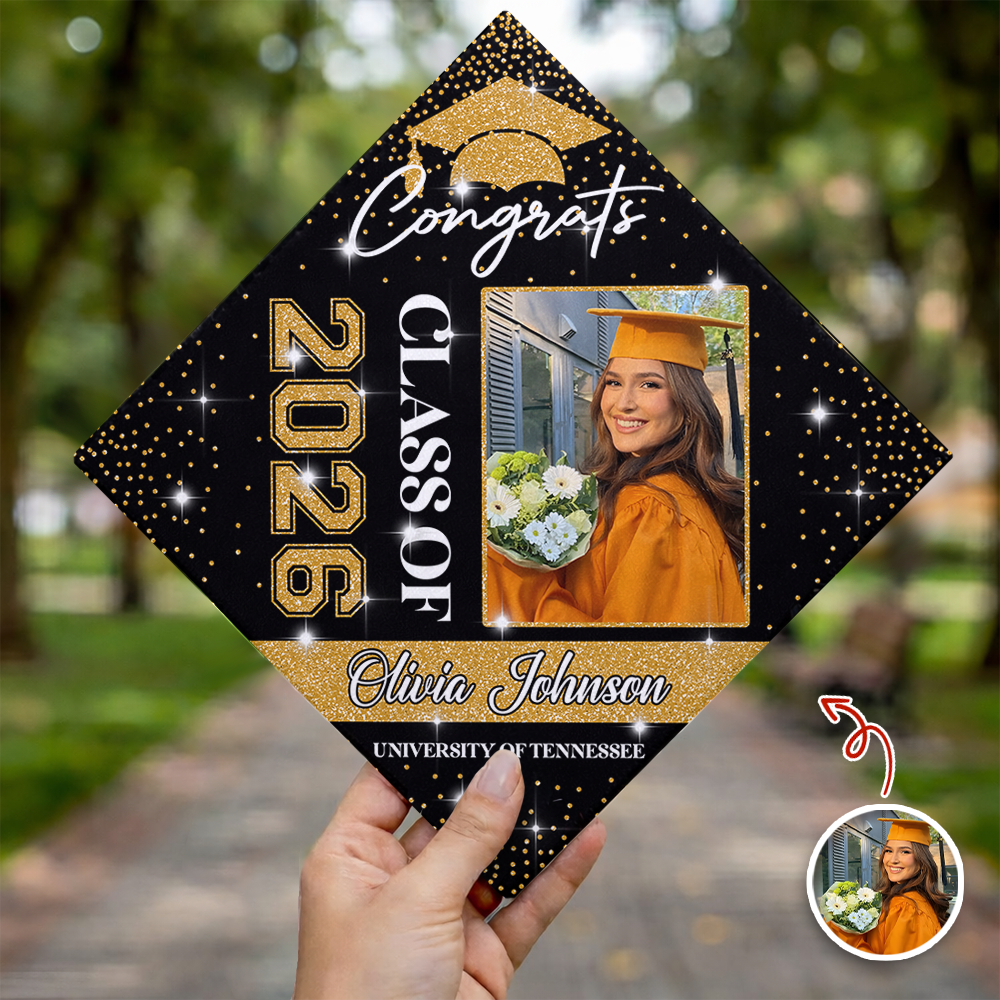 Custom Photo Class of 2026 Congratulations Graduation Cap Topper HO82 901728