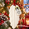 Custom Photo Forever Loved Memorial Dog Cat Personalized Feather Ornament HA75 919534