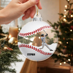 Custom Photo The Spirit Of Christmas For Sport Lovers Acrylic Ornament LM32 895439