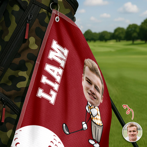 Custom Face And Name Personalized Golf Towel Funny Gift for Golf Lovers HA75 898684