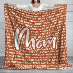 Custom Kid Names Blanket Gift For Mother's Day, Father's Day Personalized Gift HO82 893536