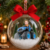 Custom Face Kid Riding Monster Truck 3D Acrylic Ball Ornament, Special Christmas Keepsake for Kids HO82 903912