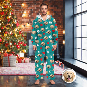 Custom Dog And Cat Photo With Accessories Pattern Pet Onesie Pajamas HO82 894312