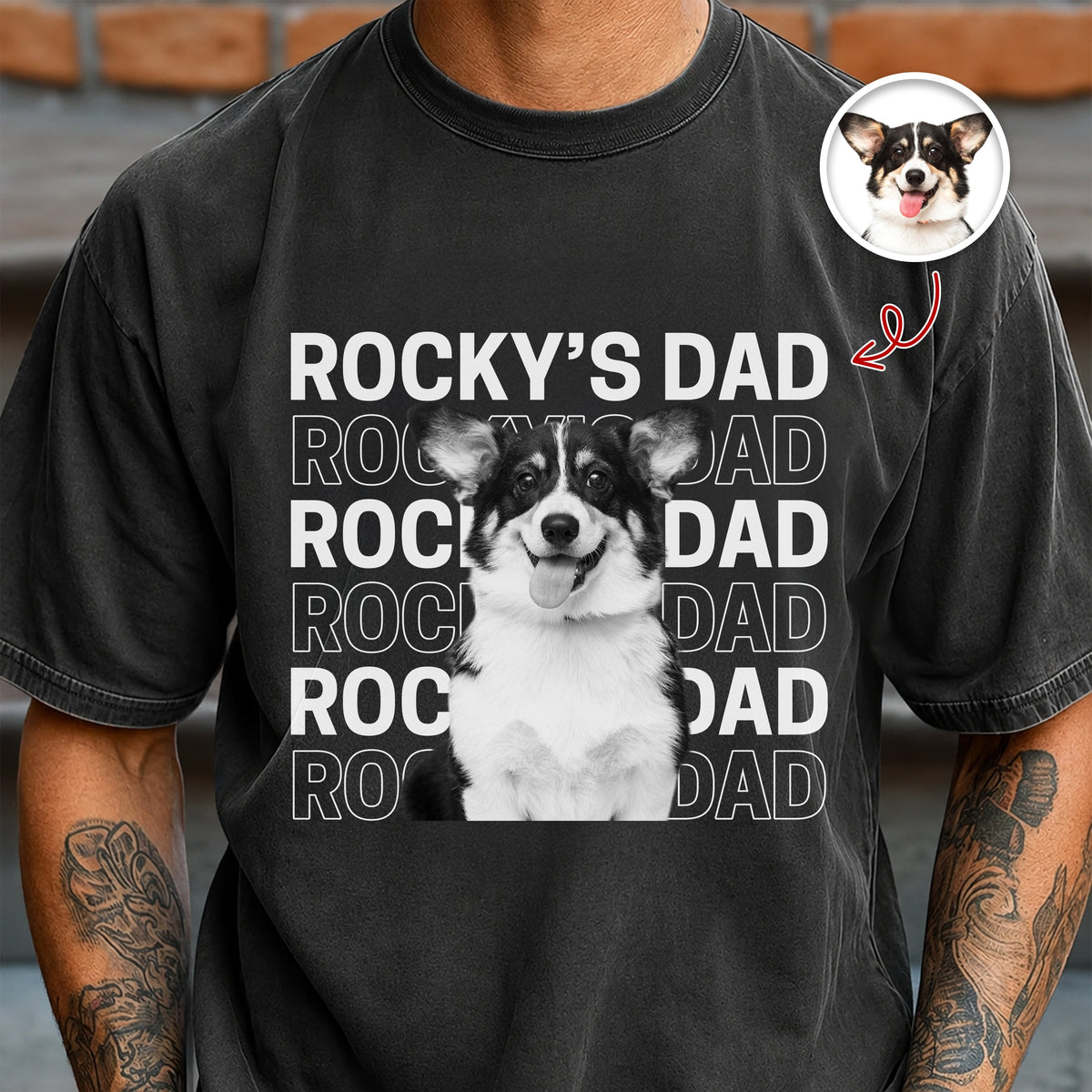 Custom Dog Cat Photo Dad, Mom Comfort Shirt HO82 902702