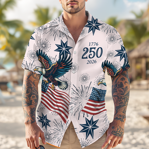 Personalized USA 250 Anniversary Eagle 1776-2026 Hawaii Shirt TH10 898325
