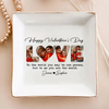 Custom Photo To Me You Are The World Valentine Jewelry Dish HO82 901118