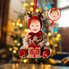 Custom Baby Photo First Christmas Acrylic Ornament HA75 897574