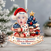 Custom Baby Photo First Christmas Acrylic Ornament HA75 919160