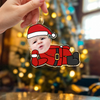 Custom Photo Cute Santa Claus Acrylic Ornament Christmas Gift For Family CH07 896354