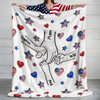 Forever Connected, Hand in Hand - Family Personalized 3D Inflated Effect Printed Blanket HA75 920382