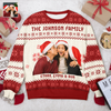 Custom Photo Family Ugly Sweater Christmas, Funny Gift For Family, Dad, Mom, Grandpa, Grandma HA75 897126