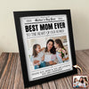 Custom Photo Best Mom Ever To The Heart Of Our Homes Picture Frame Mother's Day Gift HA75 920680