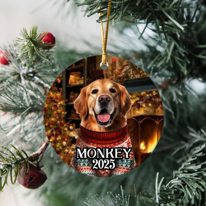 Custom Cute Dog Photo Christmas Ornament Gift For Dog Lover CH07 896804
