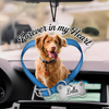 Custom Dog Photo Forever In My Heart Memorial Car Hanging CH07 180040