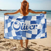 Personalized Vans Checker Pattern In Retro Style Beach Towel HA75 892798