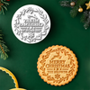 Custom Family Name Merry Christmas Cookie Stamp HA75 919628