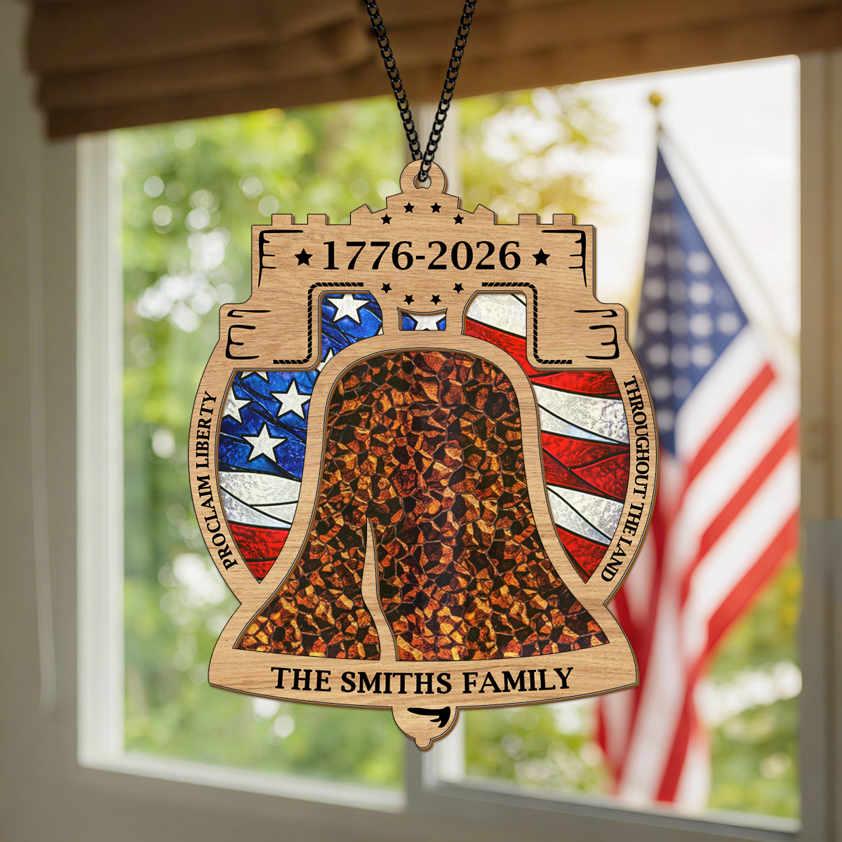 250th Anniversary United States of America 1776 - 2026 Ring Suncatcher LM32 899277