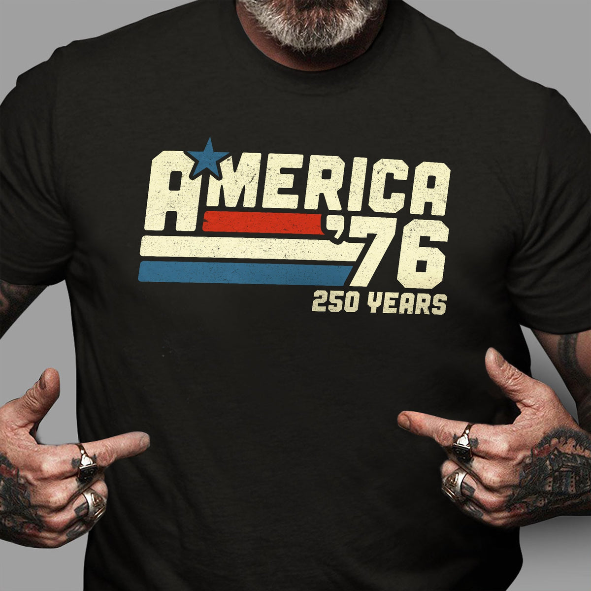 America 76 250 Years Retro Vintage 1776 2026 Patriotic 4th July Comfort Shirt HA75 921544
