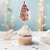 Custom Cute Baby Face Birthday Decoration Party Cupcake Toppers LM32 893239