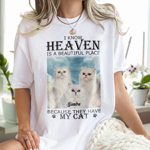 Custom Photo Heaven Have My Pet Memorial Bright Shirt TH10 892493