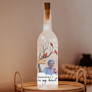Custom Photo I'm Always With You - Personalized Bottle Lamp Memorial Gift CH07 895314