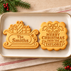 Custom Family Name Merry Christmas Cookie Cutter & Stamp CH07 181100