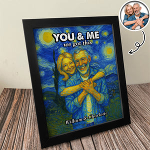 Custom Photo You And Me We Got This Under Starry Night - Personalized Picture Frame CH07 896544