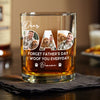 Custom Photo Dear Dad We Woof You Whiskey Glass CH07 895862