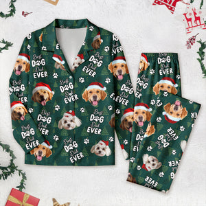 Custom Dog Face Cute Best Dog Dad Ever Christmas Pajamas LM32 895749