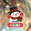 Custom Name Christmas Acrylic Money Holder Ornament Holiday Gift for Kids CH07 180854