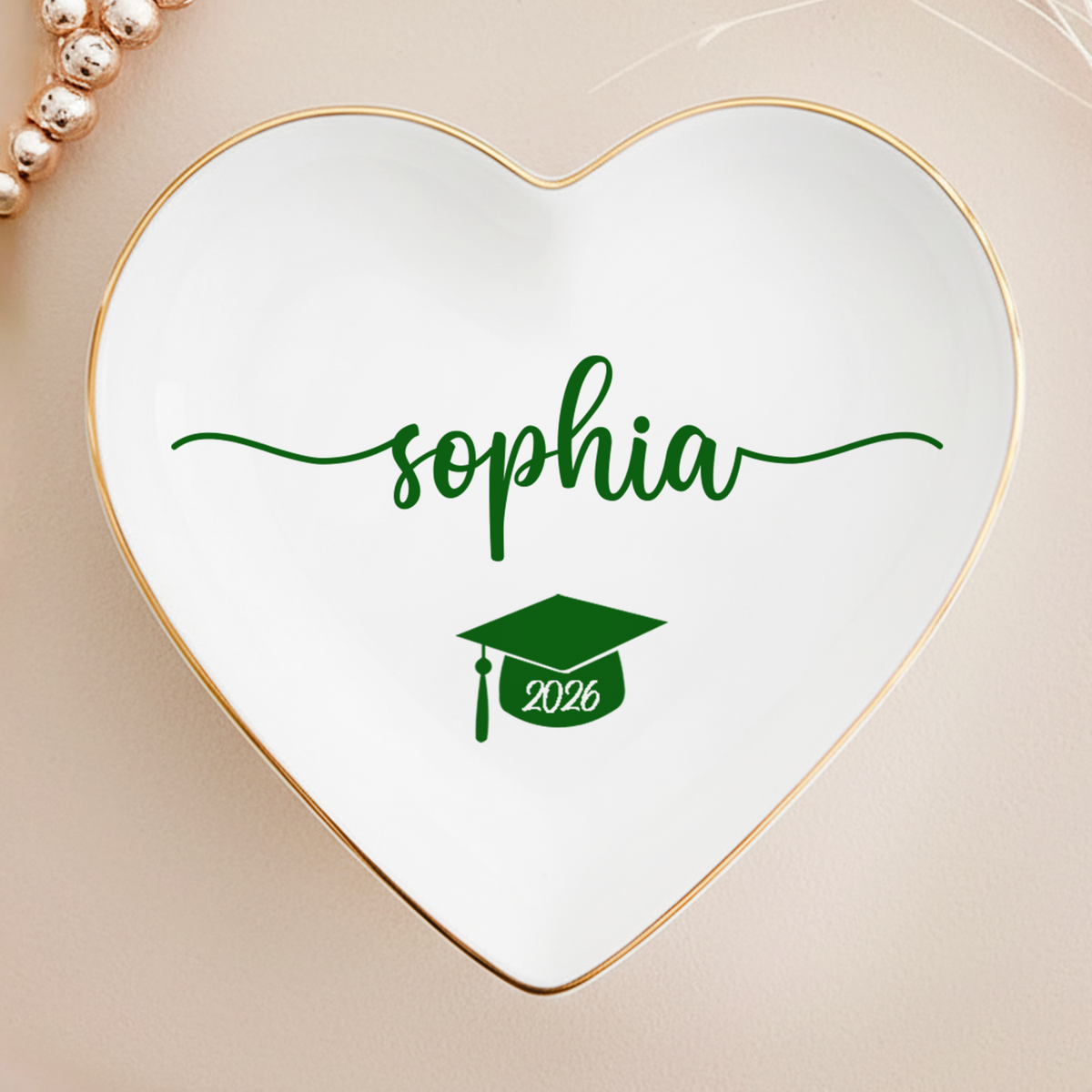 Personalized Name College Graduation Jewelry Ring Dish Class Of 2026 Gift LM32 899315