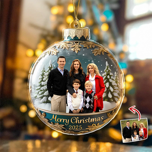 Custom Family Photo Acrylic Ornament Gift For Family HA75 897176