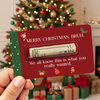Personalized Christmas Money Holder Card Funny Stocking Stuffer CH07 895606