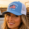 America Flag 1776-2026 250th Anniversary Embroidered Trucker Hat CH07 911926
