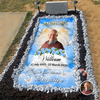 Custom Photo In Loving Memory Memorial Grave Blanket – Personalized Sympathy Gift CH07 910672