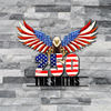 Custom Family Name 250th Anniversary Patriotic Eagle Monogram Metal Sign HA75 920514