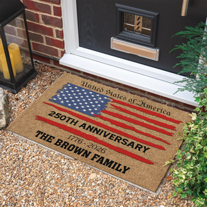 Custom Family Name 250TH Anniversary 1776-2026 Doormat TH10 898431